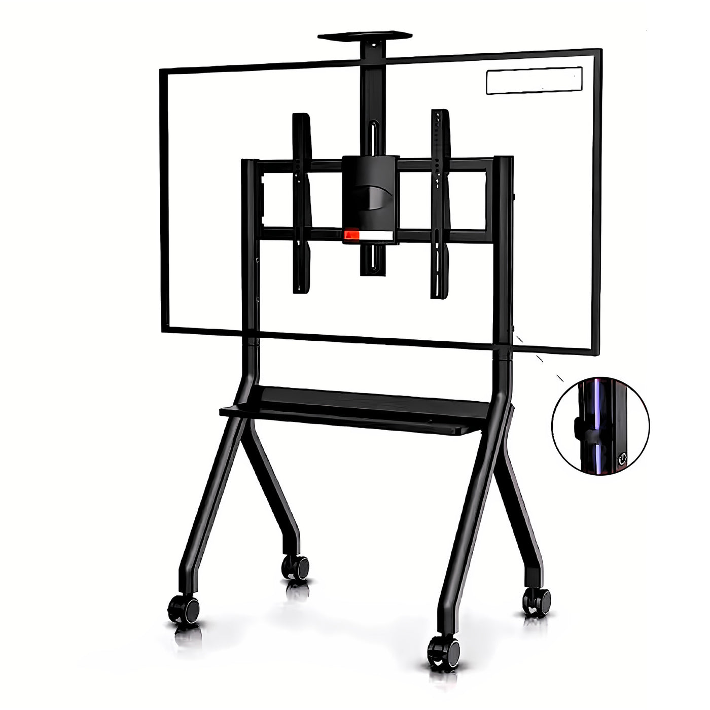 Floor Smart Board Stand with Wheels, Mobile TV Stand Wheels